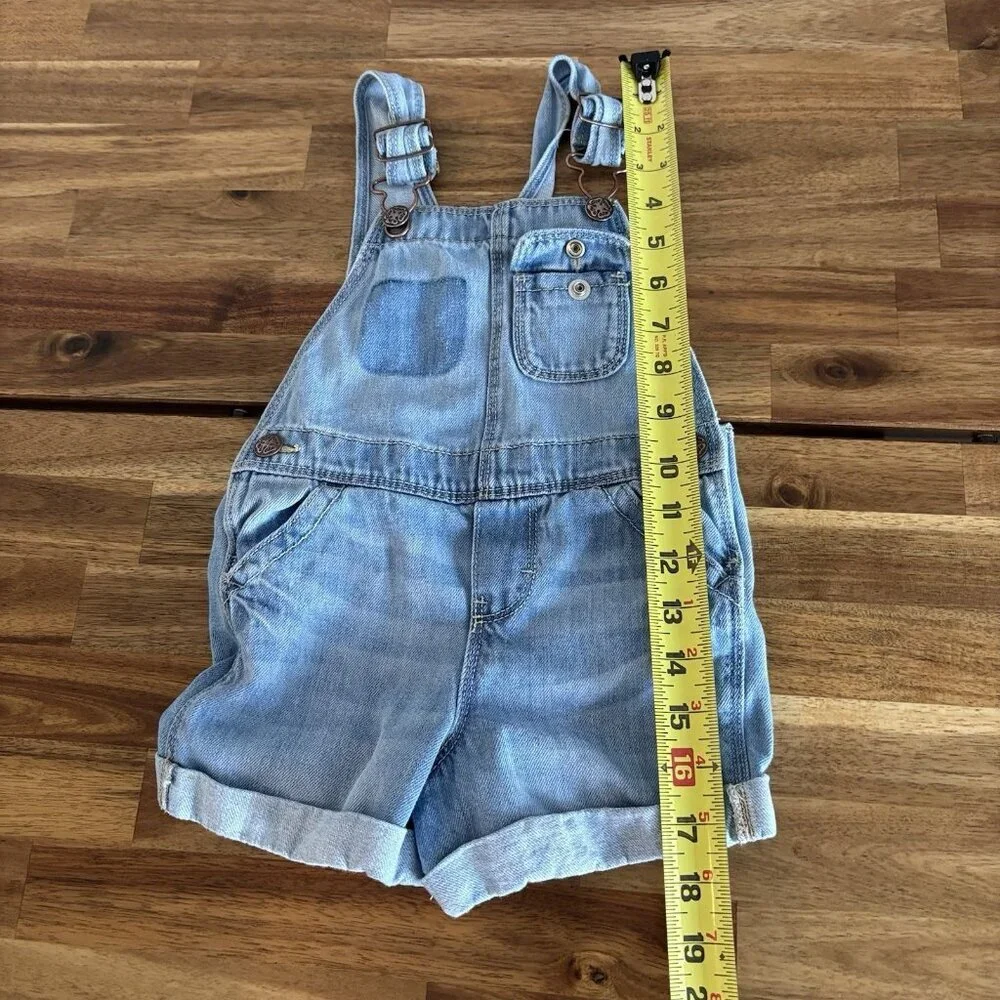 OshKosh B'gosh‎ Short Overalls Shortall Toddler Size 3 Denim Classic